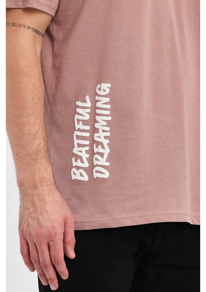 Erkek Arkası Rodi Baskılı Bisiklet Yaka T-Shirt 2750 modelleri