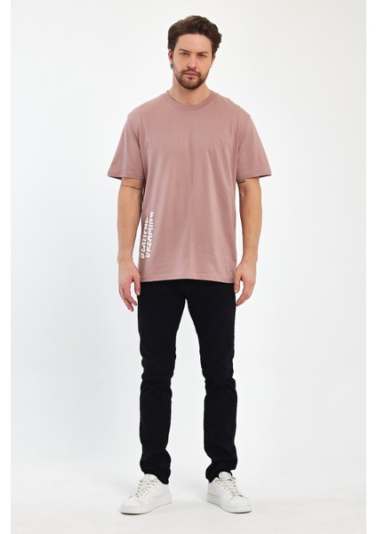 Erkek Arkası Rodi Baskılı Bisiklet Yaka T-Shirt 2750 indirimleri
