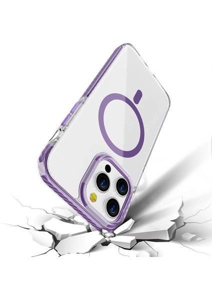 Apple iPhone 15 Pro Kılıf Magsafe Şarj Özellikli Airbagli Takılabilir Askı Aparatlı Redclick Nana Kapak