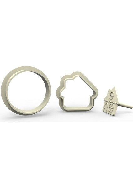 Ev Kurabiye, Bisküvi, Kolye Ucu, Mühür Kalıp Seti - 2,5 cm fiyatları