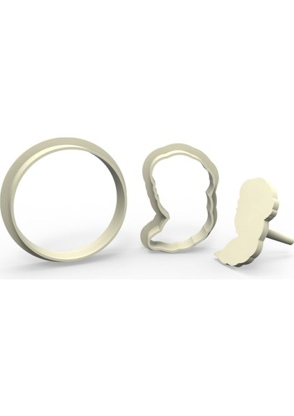 Kız Kurabiye, Bisküvi, Kolye Ucu, Mühür Kalıp Seti - 5 cm fiyatları