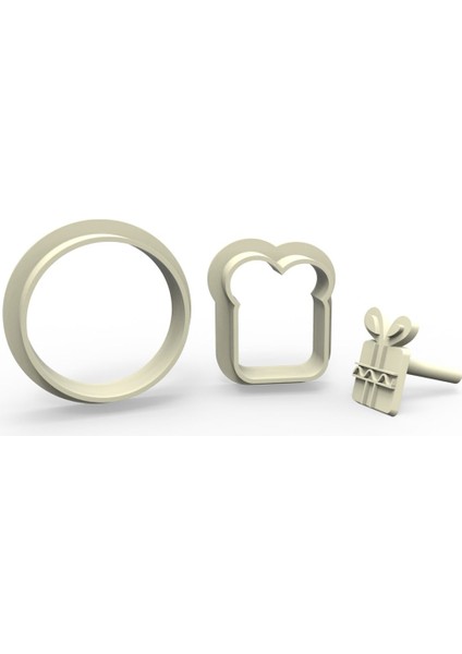 Hediye Kurabiye, Bisküvi, Kolye Ucu, Mühür Kalıp Seti - 2,5 cm