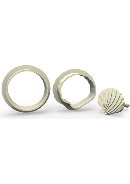 Midye Kurabiye, Bisküvi, Kolye Ucu, Mühür Kalıp Seti - 1,5 cm fiyatları