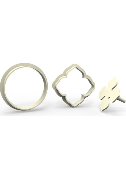 Ortanca Kurabiye, Bisküvi, Kolye Ucu, Mühür Kalıp Seti - 5 cm fiyatları