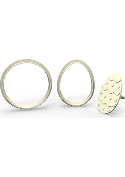 Yumurta Kurabiye, Bisküvi, Kolye Ucu, Mühür Kalıp Seti - 5 cm fiyatları