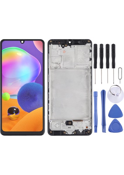 Samsung Uyumlu Galaxy SM-A315 A31 Ekran LCD Dokunmatik Full Çıtalı OLED (Aa Kalite)