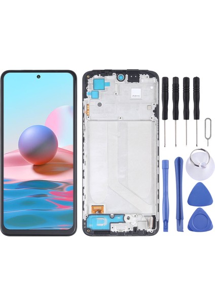 Çelik Pro Xiaomi Uyumlu M2101K7AI Redmi Note 10 4g Ekran LCD Dokunmatik Full Çıtalı Tft (Aaa Kalite)