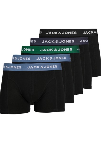 Jack & Jones Solıd Erkek Pamuklu 5 Li Boxer 12254366