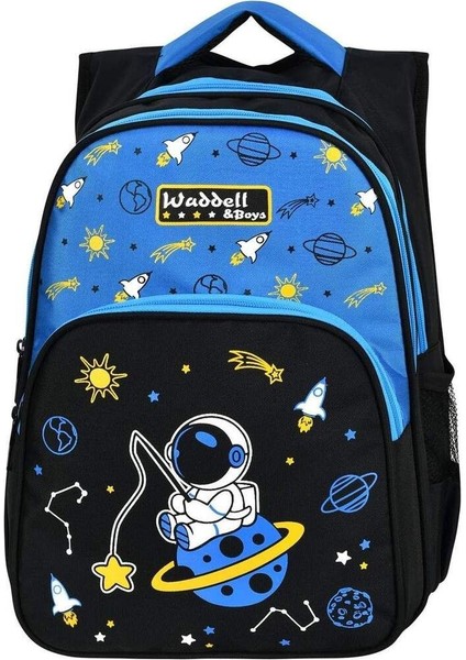 Waddelbag Astronot Baskılı Beslenmeli Ilkokul Çantası
