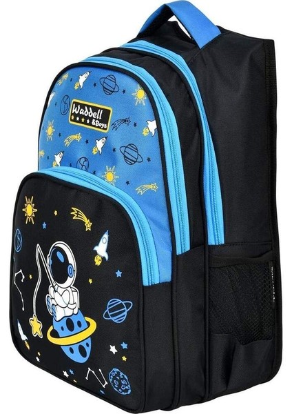 Waddelbag Astronot Baskılı Beslenmeli Ilkokul Çantası