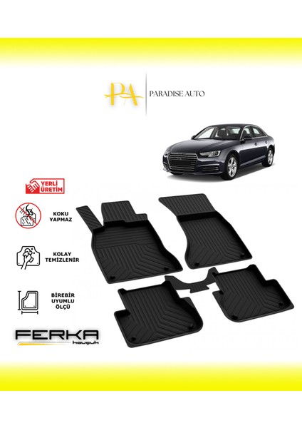 Audi A4 2016-2019 4d Havuzlu Paspas