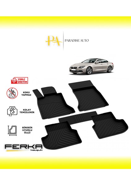 Bmw 6 Serisi  F06 2011-2018 4d Havuzlu Paspas