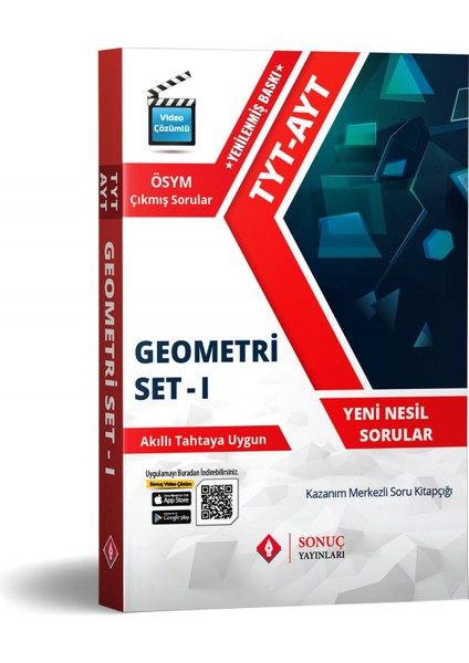 Sonuç Yayınları TYT -AYT Geometri Modül Set-I- 2024-2025 Güncel Baskı