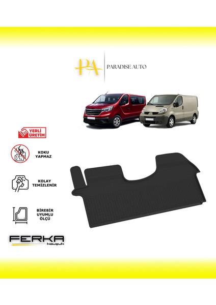 Renault Trafic 2-3 2001 ve Üstü 4d Havuzlu Paspas