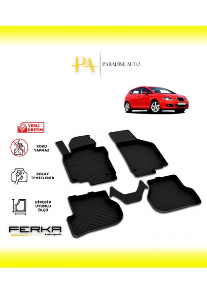 Seat Leon 2 2006-2012 4d Havuzlu Paspas