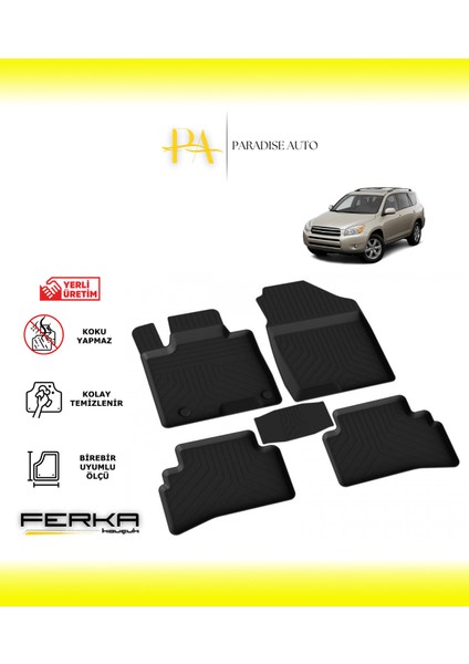 Toyota Rav4-3 2005-2013 4d Havuzlu Paspas