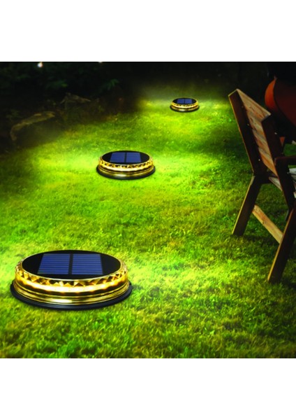 Güneş Enerjili 5 W Yuvarlak Çim Armatürü modelleri