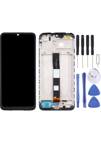 Çelik Pro Xiaomi Uyumlu M2006C3MG Redmi 9c Ekran LCD Dokunmatik Full Çıtalı