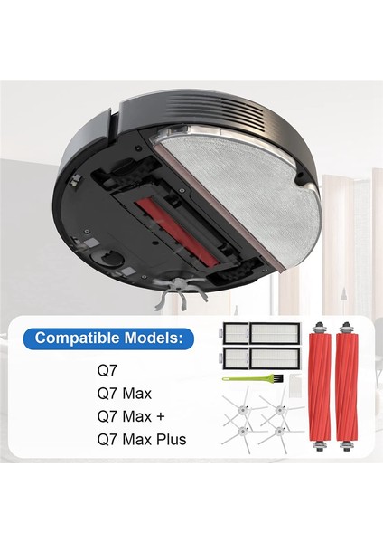 Roborock Q7 Max Plus, Q7 Max, Q7, Q7 Plus Fırça Seti Filtreleri (Yurt Dışından) fırsatları