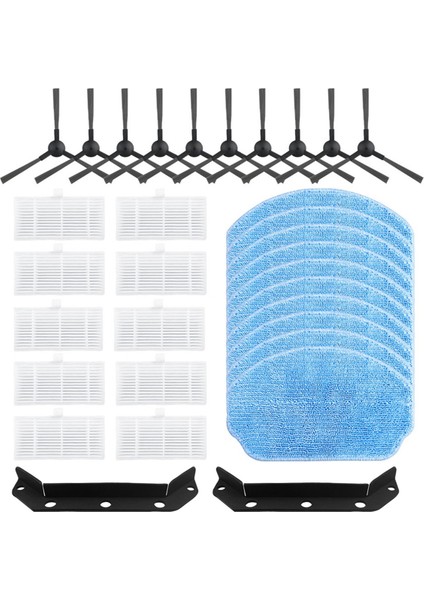 Midea VCR04W Yan Fırça Hepa Filtreli Paspas Bezi ile Uyumlu (Yurt Dışından)