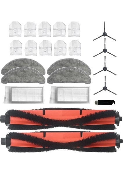 Xiaomi Roidmi Eve Plus Ana Yan Fırça Hepa Filtre Paçavra Toz Torbaları (Yurt Dışından)