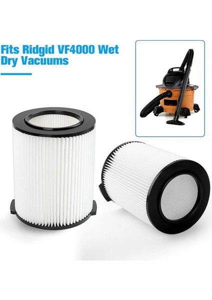 Ridgid VF4000 Vac 5-20 Galon Elektrikli Süpürge Için 2 Adet Hepa Filtre (Yurt Dışından)