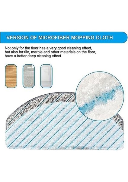 Ecovacs Deebot Ozmo T10 Için 10PCS Silme Paspas Bezi Pedleri (Yurt Dışından)