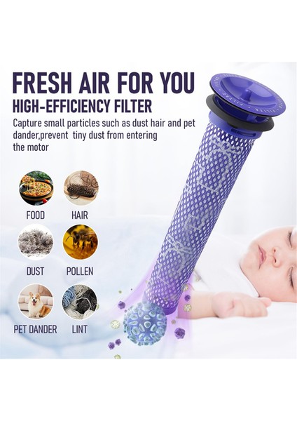 Dyson V8 V7 Için Ön Filtre ve Son Filtreli Filtre Parça 965661-01 (Yurt Dışından)