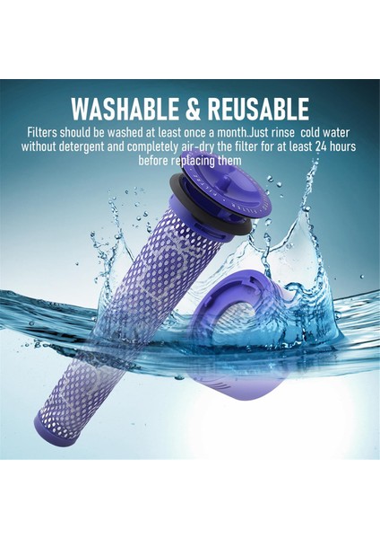 Dyson V8 V7 Için Ön Filtre ve Son Filtreli Filtre Parça 965661-01 (Yurt Dışından)