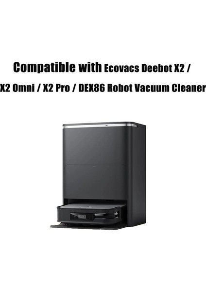 Ecovacs Deebot X2, X2 Pro, X2 Omni Yan Fırçalı Filtre Paspas Bezleri (Yurt Dışından)