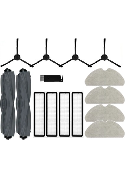Elektrikli Süpürge Ana Yan Fırçası Hepa Filtre Mop Bezleri Aksesuarlar (Yurt Dışından)