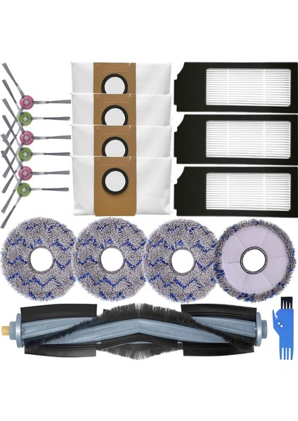 Ana Yan Fırça Hepa Filtre Paspas Bezi Toz Torbası Yedek Parçaları (Yurt Dışından)