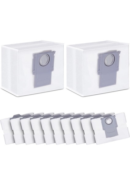 Roborock S8+, S8 Pro Ultra Vakumlu Kendiliğinden Boşalan Dock Için Toz Torbaları A (Yurt Dışından)