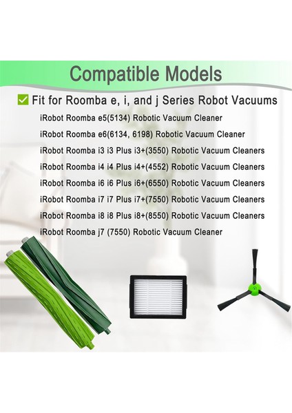 Irobot Roomba Için I8 I8+ I7 I7+ I6 I6+ I4 I3 I3+ Plus Fırçalar Filtresi (Yurt Dışından) fırsatları
