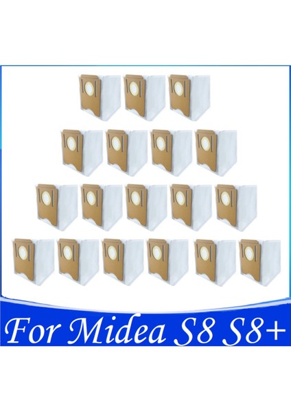 Midea S8 S8+ Toz Toplama ve Süpürme Makinası Için 18 Adet Toz Torbası (Yurt Dışından)