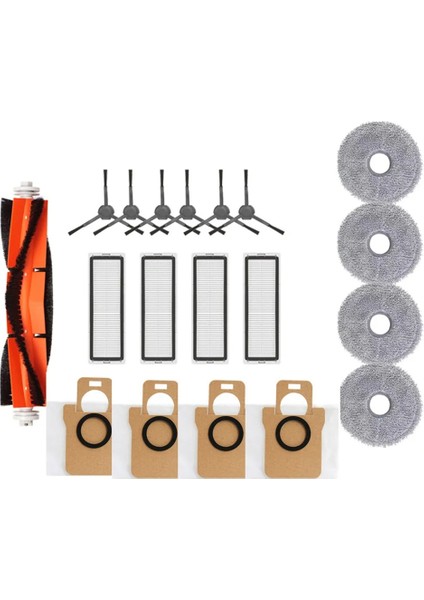 Ana Yan Fırça Hepa Filtre Paspas Pedi Toz Torbası Aksesuarları-B (Yurt Dışından)