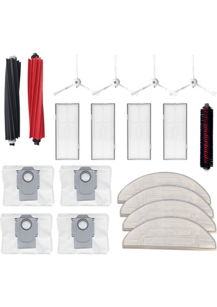 Roborock Robot Vakum Ana Yan Fırça Paspas Filtresi Toz Torbası B (Yurt Dışından)