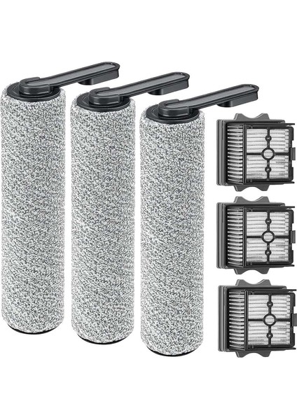 Tineco Floor One S5 Vakum Için 3 Hepa Filtre ve 3 Fırça Rulosu (Yurt Dışından)