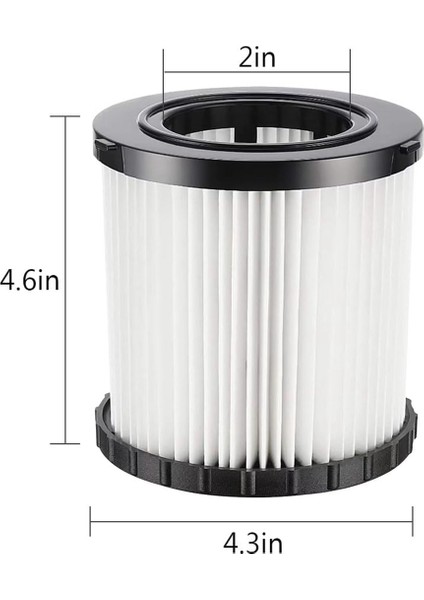 DCV580 DCV581H DCV5801H Islak, Kuru Vakum Için 2pcs Hepa Filtre (Yurt Dışından)