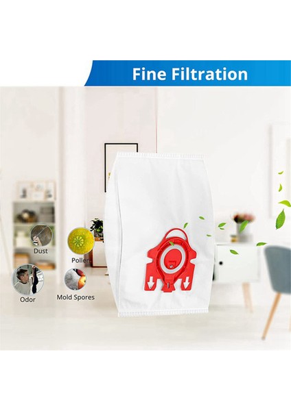 Miele Fjm Airclean 3D Efficiency Toz Torbaları Için 24 Adet Vakum Torbası (Yurt Dışından) indirimleri