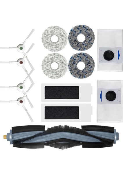 Ecovacs Robotlu Süpürge Fırçası Hepa Filtre Paspas Pedleri Toz Torbaları (Yurt Dışından)