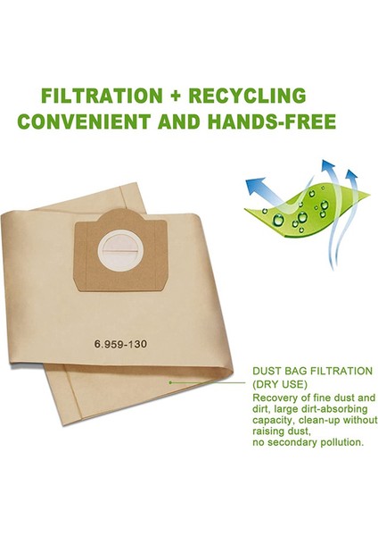 A2201 Wd3 Kağıt Torbalı Elektrikli Süpürge Parçaları Için Karcher Için Toz Torbaları (Yurt Dışından) fırsatları