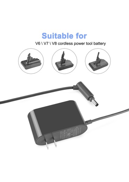 Elektrikli Süpürge Pil Şarj Cihazı Dyson V6 V7 V8 DC62-US Plug (Yurt Dışından)
