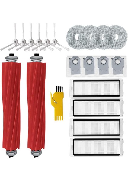 Roborock Q Revo Robot Ana Yan Fırçalar Hepa Filtreler Paspas Pedleri (Yurt Dışından)