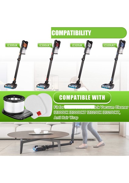 Köpekbalığı IZ300 IZ300UK IZ320 IZ320UK Için Uyumlu Hepa Filtre (Yurt Dışından) fiyatları