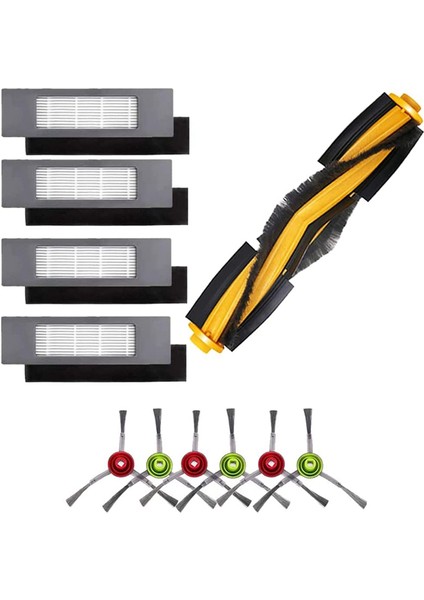 Ecovacs Deebot N8 T8 Için 1 Ana Fırça 4 Filtre 6 Yan Fırça (Yurt Dışından)