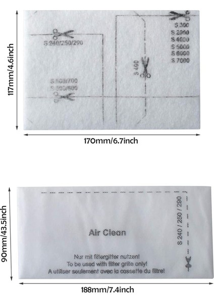 6713110 Miele Elektrikli Süpürge Filtre Matı Için Hava Temizleme Filtresi (Yurt Dışından) modelleri