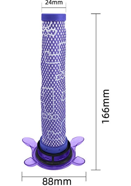 Dyson V8 Focus Yatak Filtreleri Için Yıkanabilir Filtre ve Son Filtre (Yurt Dışından)