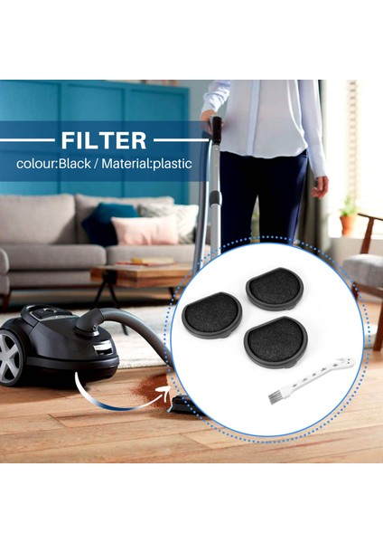 Aeg Electrolux Için 4'lü Paket Fırça ve Yıkanabilir Ön Motor Filtresi (Yurt Dışından) fırsatları