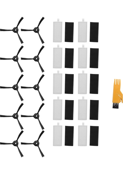 Lefant M201 T700 M520 Elektrikli Süpürge Için 10 Filtre ve 10 Yan Fırça (Yurt Dışından) fiyatları